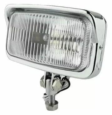 General Purpose Square Headlight Vintage Chopper Harley American Custom Old School Excavator Softail Silver [Deepa Ribusu] [Item]