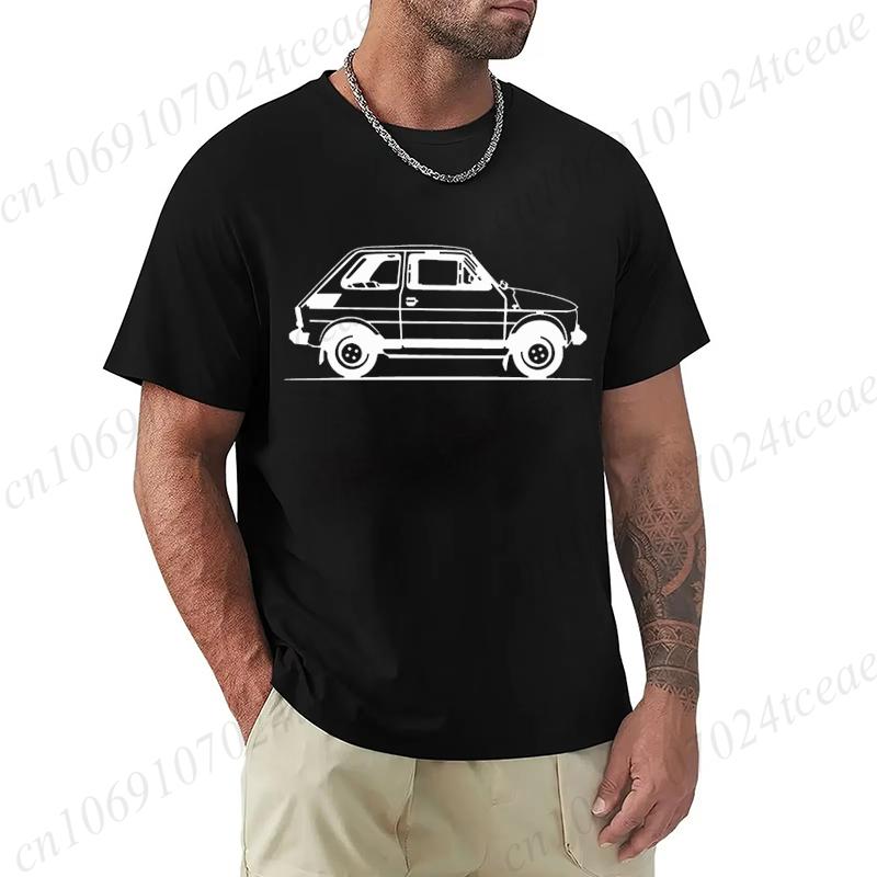 Brand Design T-Shirts Summer New Classic Old Car Print Man Fashion T-Shirts Mens Clothing Car Cartoon Tshirt Family T Shirts Top