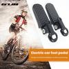 2Pcs Bike Rear Pedals Mini Folding Bike Pegs Aluminum Alloy Non-Slip Bicycle Footrests Quick Release Foot Plates Pedals for E-Bike