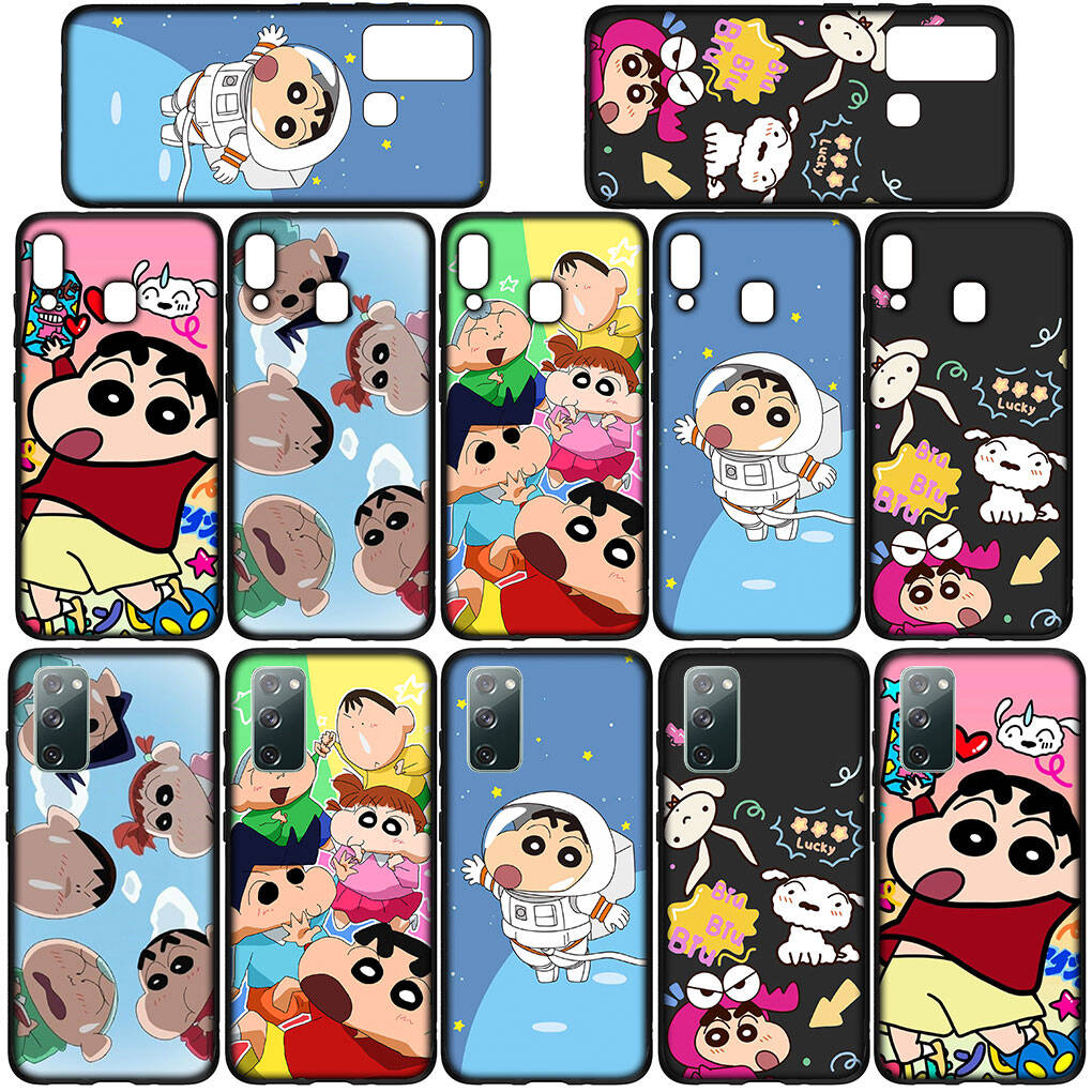 Чехол для iPhone 17 16 15 Xiaomi Poco Redmi Note 14 13 12 11 Pro Max 9 16e Samsung Galaxy S25 S24 S23 OPPO Huawei Crayon Shin Chan Shinchan Чехол для телефона