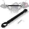 JFG Motorcycle Handlebar Aluminum Clamp Adjustable Handlebar Length Compatible with Monkey Hunter and Universal Motorcycle Brace Bar Black Brace, Bar,