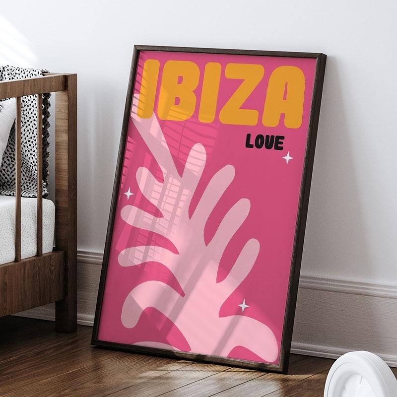 Ибица Тулум Греция Серия Путешествий Настенное Искусство Холст Картина Абстрактные Постеры и Принты Фотографии для Оформления Гостиной в Отеле Баре