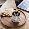 Круглый деревянный поднос - Современный минималистичный стиль для закусок, сухофруктов, ужина, чая и фотографии