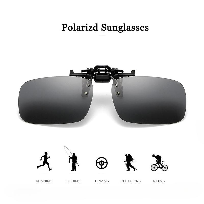 Universal Glasses Clip Myopia Polarizing Sunglasses Driver Night Vision Goggles Men's Women's Sunglasses Clip for Motorcycle Car