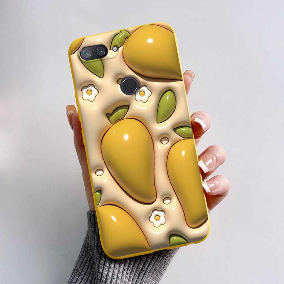 Чехол для Xiaomi Mi 8 Lite Модный Астронавт Цветок Мягкий Силиконовый Чехол для Телефона Для Xiaomi Mi 8 / Mi8 Lite Защитный Чехол из ТПУ Capa