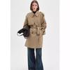 Short Trench Coat Women's Spring New High-end Feeling Small Temperament Jacket Drape Feeling
