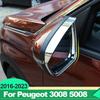 Для Peugeot 3008 5008 GT 2016-2018      Декоративные накладки-наклейки на козырьки боковых зеркал заднего вида
