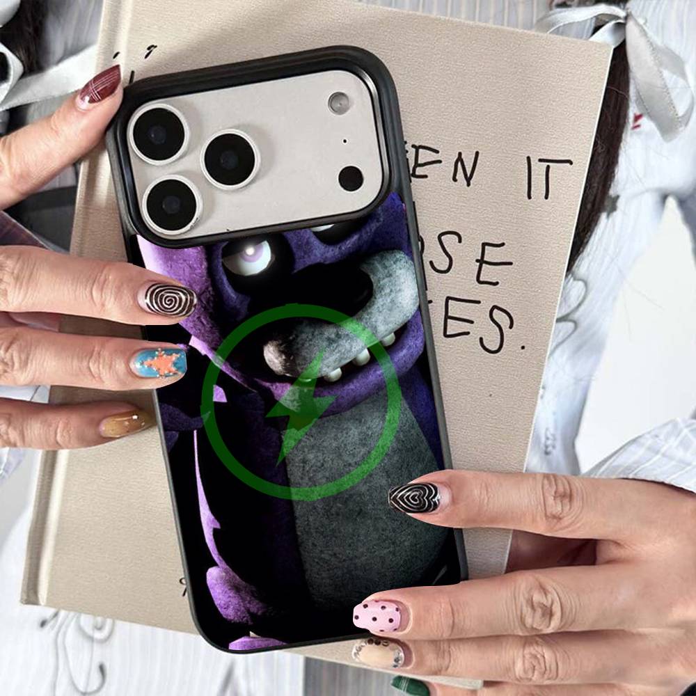W-Fnaf-e-Fives-nights-At-Freddys Для Magsafe Беспроводная зарядка Чехол Для iPhone 17 16 15 14 13 12 11 15 Pro Max Магнитная крышка