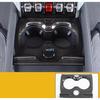 Car Style Carbon Fiber Interior Gear Shift Panel Cover Water Cup Air Vent Outlet Trim Sticker For BYD Equation Leopard 5  +