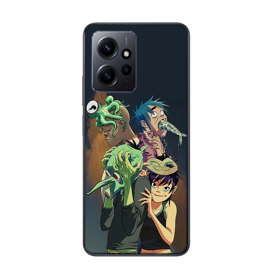 Аниме чехол для телефона Gorillaz для Redmi 12 13C 12C 15C 9 10 10C Note 13 Pro Plus 14 15 Pro 9T 9C 9A Мягкий чехол из ТПУ Прозрачные чехлы для мобильных телефонов