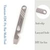 Hamans EDC Prybar Bottle Opener Titanium EDC Prybar Gear Mutitool CM Unit Scale Wrench with Clip 10-in-1