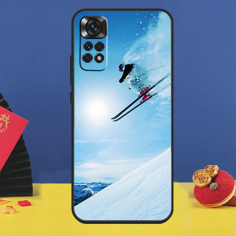 Ski Neige Snowboard Case For Xiaomi Redmi Note 14 Pro 12 11 10 13 15 Pro Plus Redmi 15C 13C 10C 12C 14C 15 Cover