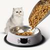 Colorful and Durable Stainless Steel Pet Bowl - Non-Slip Base, Easy To Clean - Ideal for Feeding and Watering Your Lovely Cat