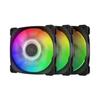 GEOMETRIC FUTURE 120mm ARGB Case Fan Squama 2505B Triple Pack Airflow 9 Fan Blades Official Japanese Distributor 91.3CFM GF-SQ-2505B-3P