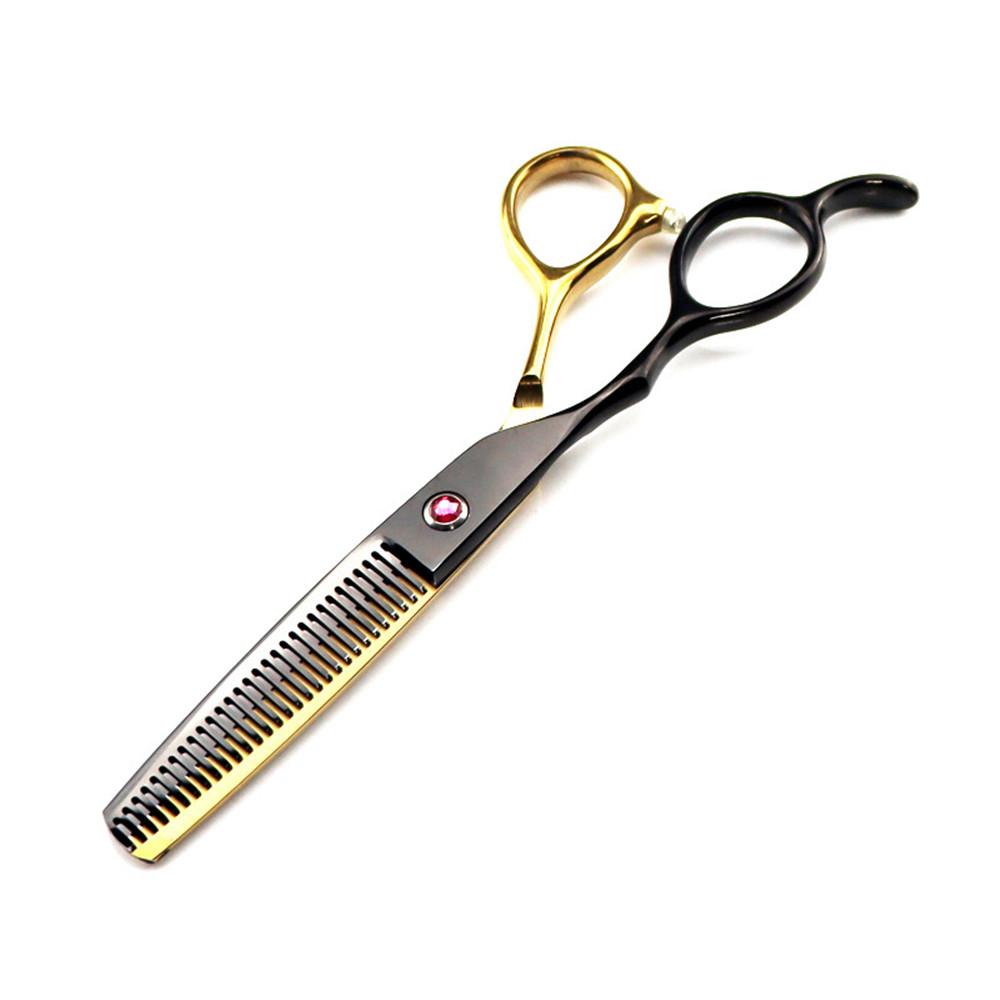 Ножницы для левой руки из стали 6 дюймов, золотые ножницы для стрижки волос, филировочные ножницы для парикмахера, парикмахерские ножницы