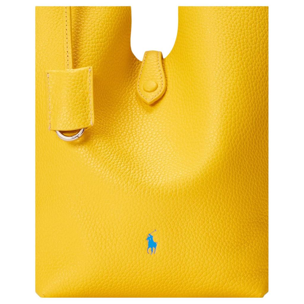 Polo Ralph Lauren Polo Play Iconic Detail Square Envelope Folded Bottom Tote Bag Women Tote Bags Light-Yellow WAPOBAG0G620424