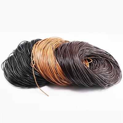 2-5 м/лот, 3 цвета, натуральная коровья кожа, круглые стринги, кожаный шнур, веревка для DIY, ожерелье, браслет, изготовление ювелирных изделий своими руками