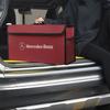 CRJ1 Large Capacity Leather Car Trunk Organizer Interior Toolbox For Mercedes Benz AMG E S C A B Class GLE GLS CLA CLE GLC CLS GLA