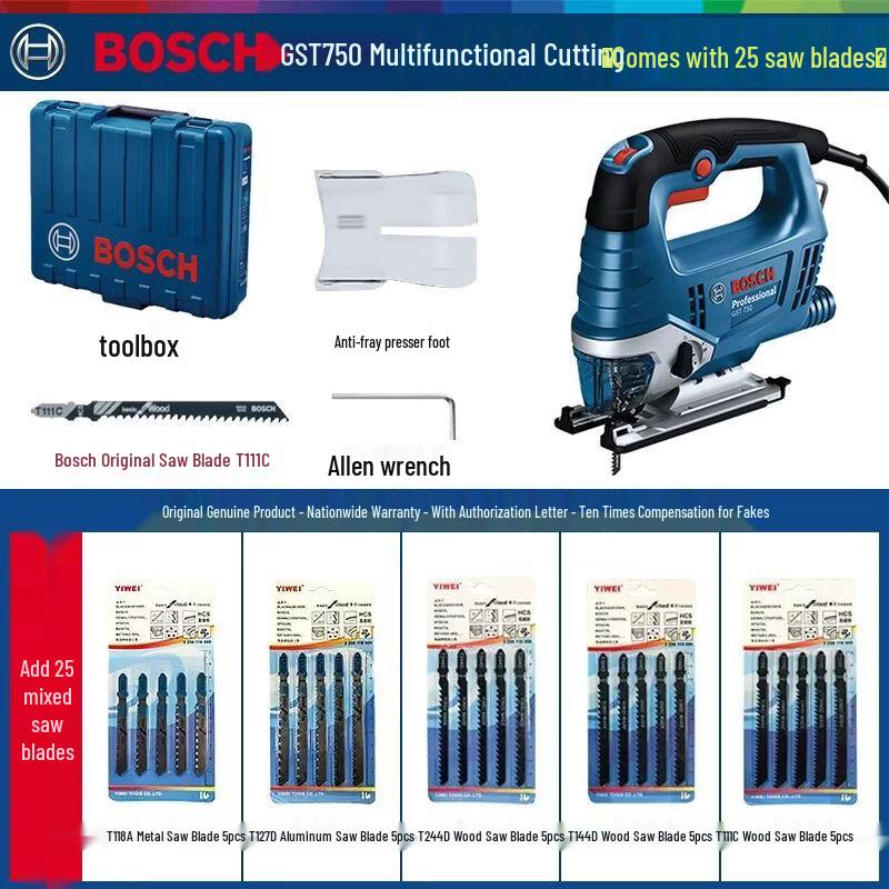 Bosch Jigsaw GST680/750 CN plug (adapter included)