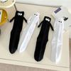 1 Pair Couple Socks Ins Fashion Funny Creative Magnetic Attraction Hands Black White Cartoon Eyes Couples Socks Hand In Hand
