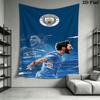 The Blues team Wall Hanging Printed Fabric Blanket Decorative Tapestries for Bedroom Living Room Home Decor