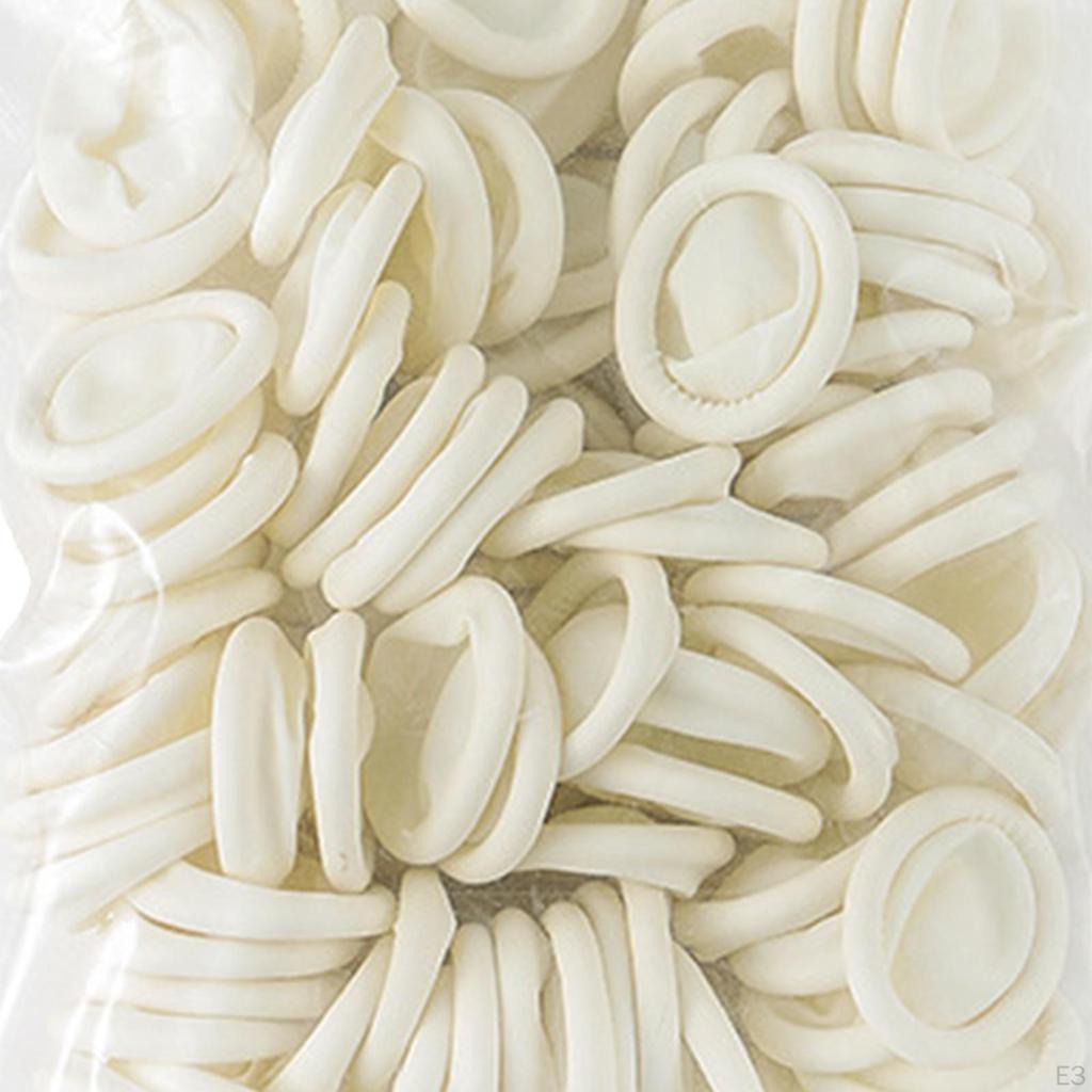 Disposable Finger Cots Latex Powder Medium Rubber Fingertips Protective