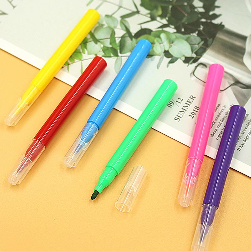 6/12 шт. Детские принадлежности для рисования 6/12 цветов Набор смываемых акварельных ручек маркерная ручка кисть для рисования яиц