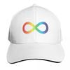 Rainbow Infinity Symbol  Awareness Cap Fashion Casual Baseball Caps Adjustable Hat Summer Unisex Baseball Hats Polychromatic