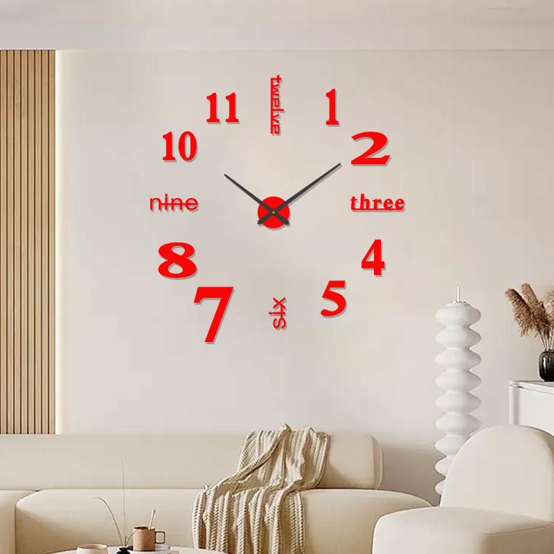 Nordic Style Wall Clock With Silent Sweep Mechanism For Office And Home Spaces