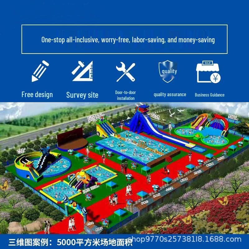 Inflatable Parent-Child Slides & Mobile Pools for Outdoor Water Parks