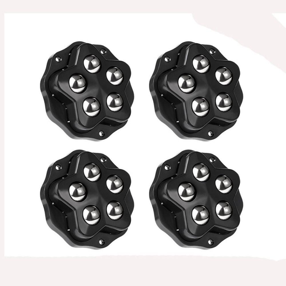 4 шт./комплект самоклеящиеся универсальные колеса бесшумные шариковые мебельные ролики прочный вращающийся на 360° шкив