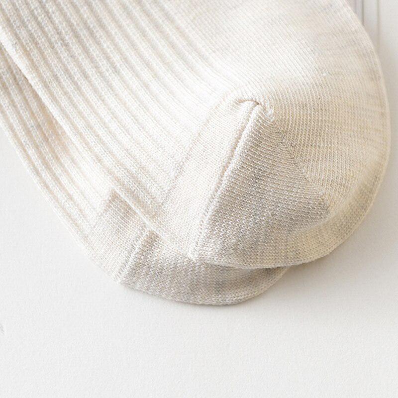 100% Pure Cotton Men Socks Casual Business Stripe Deodorant Breathable Man Travel Summer Winter Sock