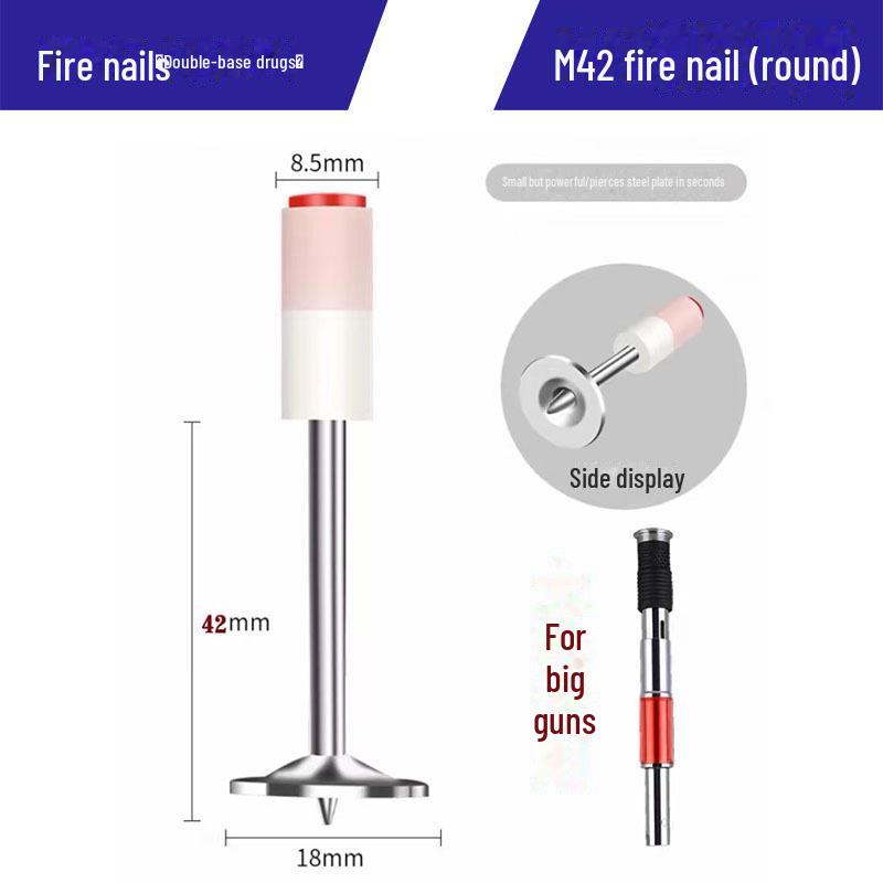 Компактный потолочный гвоздезабивной пистолет для бетона и стали с глушителем