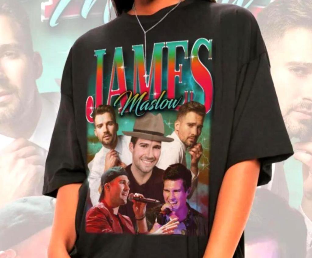 Унисекс футболка с Джеймсом Маслоу – Футболка Big Time Rush, Футболка BTR, Кендалл Шмидт