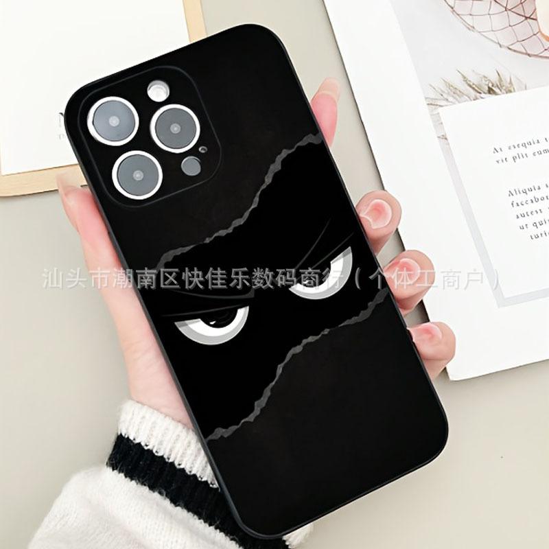 Простой темный чехол для iPhone 14 Apple 13promax, персонализированный 15/16/17, продвинутый 11, модный 12