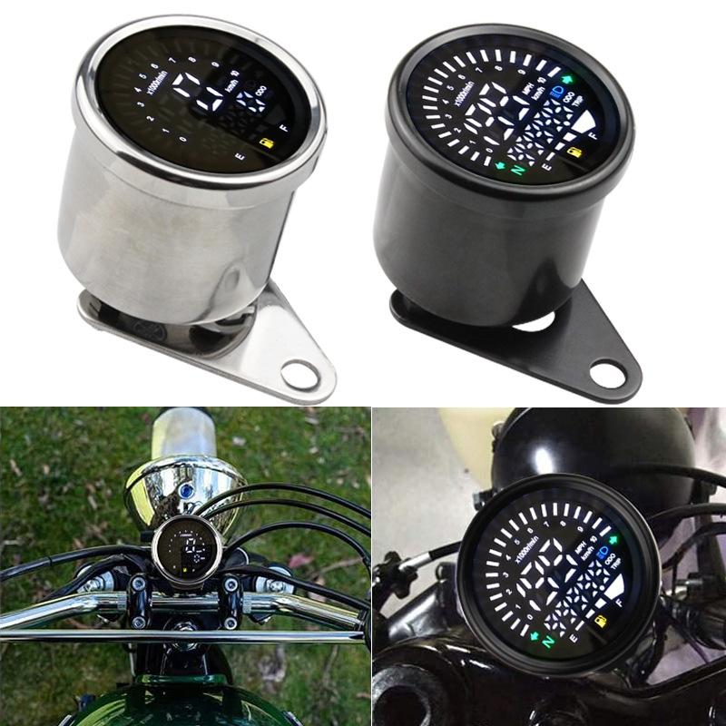 Мотоциклетный спидометр тахометр датчик, 0~10000 об/мин 0-199 км/ч 12 В универсальный мотоцикл ЖК цифровой