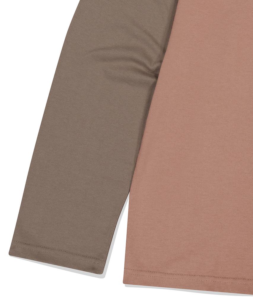MAHAGRID Symbol Layered Ls Tee Brown(Mg2Efmt568A)