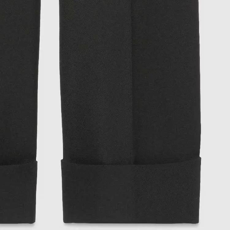 GUCCI SS24 Casual Pants Women's Black (Unisex) Casual Pants 776315 ZHW5 11000