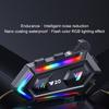 Motorcycle Helmet Headset BT5.3 Noise Reduction Colorful Lights Headphone IPX6 Waterproof Support Hands Free Calling