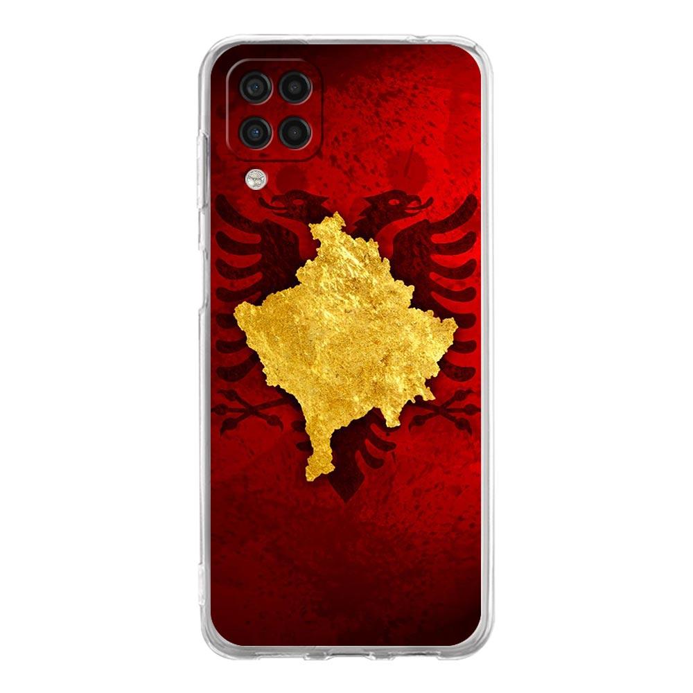 Чехол для телефона Samsung Galaxy A13 A15 A25 A51 A71 A21S A11 A12 A31 A52 A41 A23 A53 A73 A32 5G A03S A05s, прозрачный чехол с флагом Албании