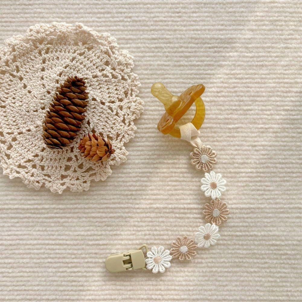 Держатель для пустышки «Ромашка», держатель для соски «Цветок», клипсы, цветная детская цепочка для соски «Дети»