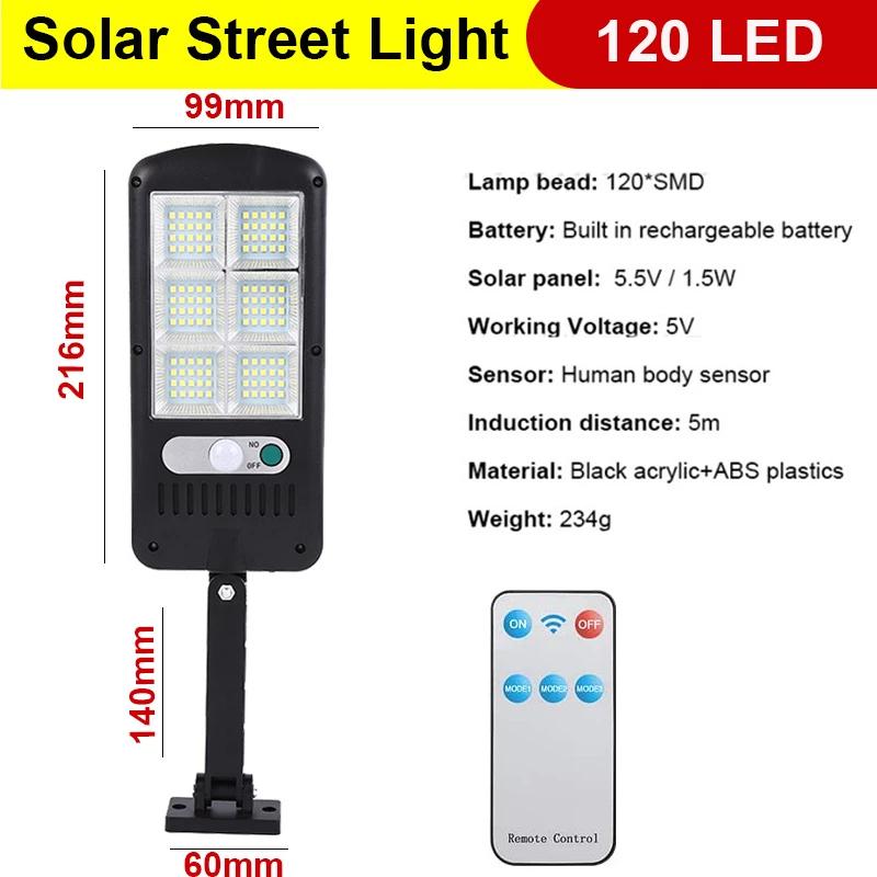 Солнечный свет с датчиком движения, уличный солнечный светильник, водонепроницаемый садовый пульт дистанционного управления для 3 режимов настенного освещения