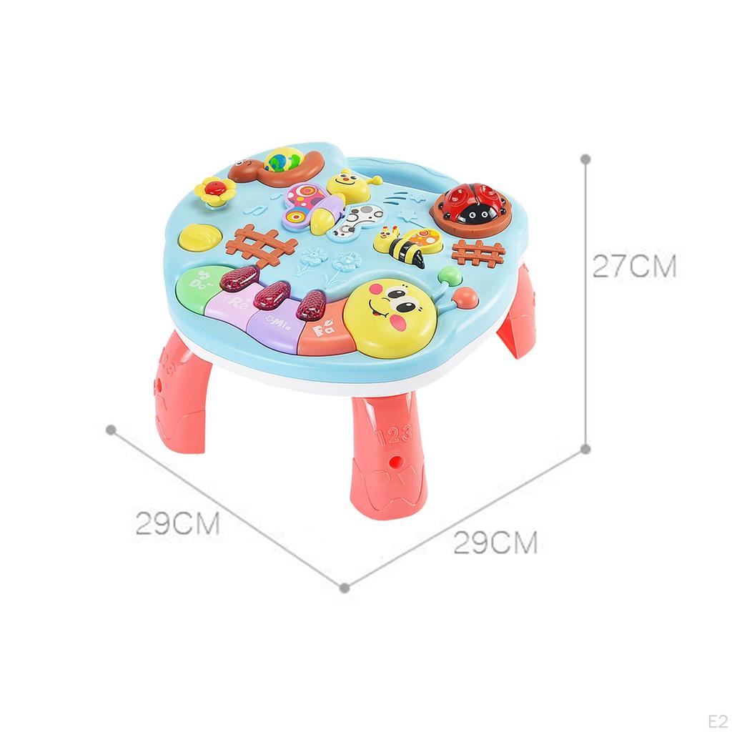 Montessori Toy Baby Activity Table,Early Learning, Educational, Music Center Table