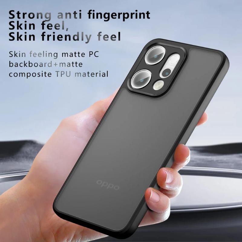 For OPPO Find X9 Matte Acrylic Bumper Case for OPPO Find X9 Pro X 9 Shockproof Transparent Hard PC+tpu Edge Back Cover