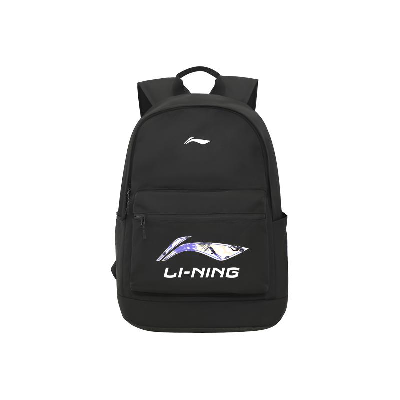 Li Ning Polyester Backpack Regular Unisex Black ABSV485-2