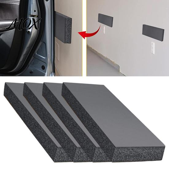 Car Protection Foam 4Pcs Garage Wall Protector, Door Protector Bumper Guard for Doors, Anti-Collision Self Adhesive EVA Warehouse Parking Assist