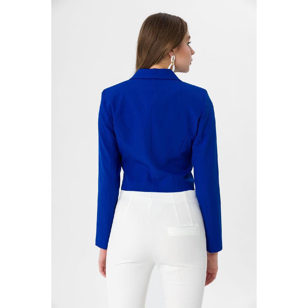 Women's Short Button-closed Blazer Jacket 245071 -
