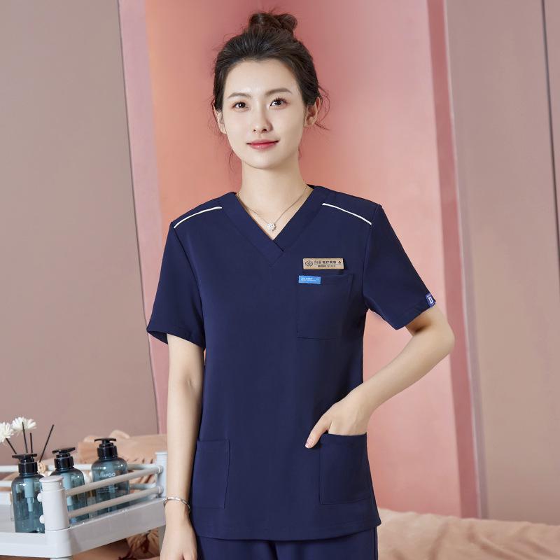 Unisex High-End Spa & Sauna Uniform Set for Beauty Technicians and Postpartum Recovery Specialists.