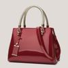 2025 New Style Women's Red Patent Leather Handbag - High-Grade, Large Capacity Tote Bag