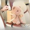 Vehicle Tissue Box Holder Plush Cute Car Armrest Compartment Paper Extraction Storage